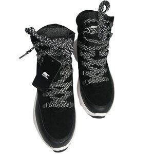 Sorel Black and White Winter Boots